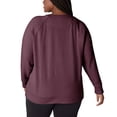 thumbnail image 6 of Eddie Bauer Women's Crewneck Sweatshirt Brushed Four Way Stretch Casual Active Top-Red / L, 6 of 7