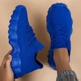 thumbnail image 3 of Dakaela Mens Non Slip Walking Sneakers Breathable Athletic Gym Workout Tennis Running Shoes Blue 8, 3 of 5