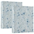 thumbnail image 2 of Three Ring Binder Flower Blue 1.5 Inch Round Binder D-Rings for Office Supplies and More, 2 of 10