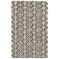 thumbnail image 2 of 4' X 6' Black Gray And Taupe Wool Geometric Tufted Handmade Stain Resistant Area Rug, 2 of 5