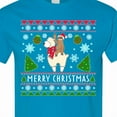 thumbnail image 4 of Inktastic Merry Christmas Sloth and Llama Ugly Sweater Style T-Shirt, 4 of 5