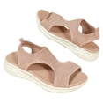thumbnail image 4 of Yuanlong Womens Sandals Arch Support Walking Sandals Slip On Open Toe Athletic Summer Beach Daily Shoes, 4 of 9