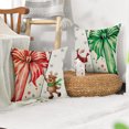 thumbnail image 3 of almohada de Navidad , para decoraciones de Navidad, diseño de búfalo, árbol de Navidad decoración de casa de campo para sofá(B)(4 piezas), 3 of 5