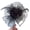 Black, variant on Elegant Wedding Fascinators Headband with Flower Pillbox Hat for Makeup Party for Wedding Party