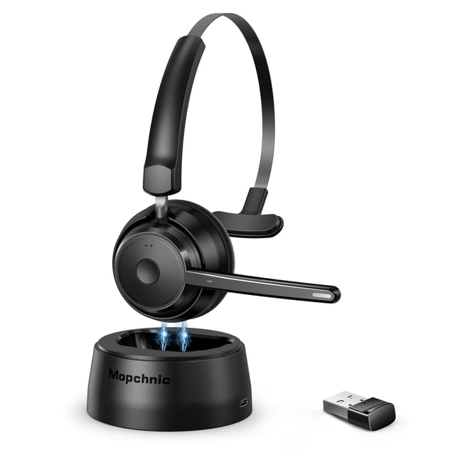 Auricular inalámbrico Mopchnic Bluetooth con cancelación de ruido por IA