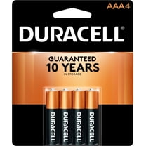 Duracell Coppertop AAA Battery with POWER BOOST™, 4 Pack Long-Lasting Batteries