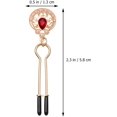 thumbnail image 2 of 1 Pair NonPiercing Nipple Clip Adjustable Nipple Ring Faux Body Piercing Jewelry for Couple, 2 of 8