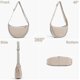 thumbnail image 2 of Women's Nylon Crescent Bag Tramp Cross Bag Crescent Bag Handbag With Adjustable Strap Solid Color Chest Bag Shoulder Bag, 2 of 5