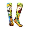 thumbnail image 5 of Lsque Geometry Dash Printed Crew Socks Men's Women's LightWeight Thin Casual Calf Socks ,Knee High Socks,Cotton Socks, 5 of 9