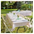 thumbnail image 7 of 6 ft Foldable Plastic Table for Display, Camping, Party, Dining, Barbecue, Picnic with Carrying Handle - White, 7 of 7