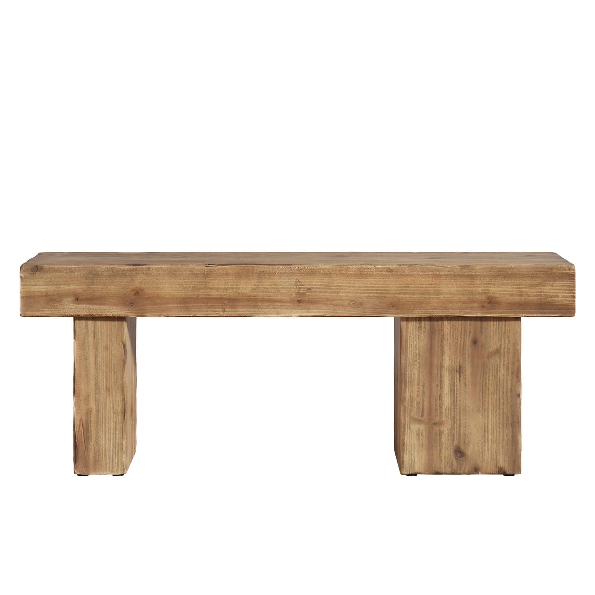 MAYEERTY Rustic 47 Inch Solid Fir Wood Entryway Bench, Heavy Duty Farmhouse Dining Shoe Bench with Artistic Legs for Bedroom Kitchen Hallway