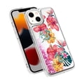 thumbnail image 3 of For Apple iPhone 14 Max (6.7") Quicksand Glitter Design Colorful Waterfall Liquid Floating Sparkle Bling Rubber Hard Phone Case Cover by Xpression - Blooming Flowers, 3 of 8