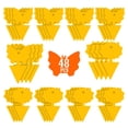 thumbnail image 2 of 48-Pack Yellow Sticky Traps for Fungus Gnats, Fruit Flies, Aphids and Flying Insects | Non-Toxic Double-Sided Sticky Bug Catcher Glue Traps for Indoor Houseplants, Flowers and Outdoor Garden, 2 of 7