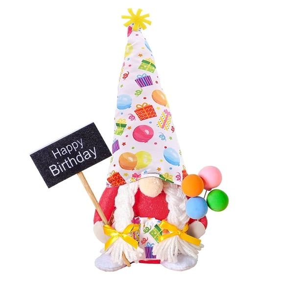 Birthday Gnomes Farmhouse Tomtes Scandinavian Dwarfs Plush Faceless Doll Decor