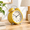 Cheeky Yellow, variant on Fire Engine Red Classic Retro Analog Bell Alarm Clock with Polished Chrome Accents
