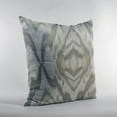 thumbnail image 3 of Plutus Ikat Dream Gray, Citrine Handmade Luxury Pillow - Double sided 20" x 36" King, 3 of 5