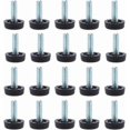 thumbnail image 1 of 20 Pieces Furniture Leveling Feet - M8 x 24mm, Adjustable Table Leg Protectors with Threaded Rod, 1 of 5