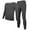 Gray, variant on Lalamelon Mens Thermal Underwear Fleece Lined V Neck Long Johns Base Layer Shirts Pant for Cold Winter Weather