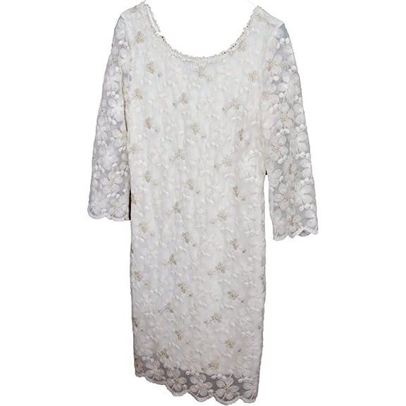 Chelsea & Violet Embroidered Trapeze Dress Large