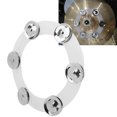 thumbnail image 4 of Drum Hi Hat Tambourine Stainless Steel Stronger Softness Drum Cymbals Hi Hat Tambourine Lovers For School Performance Home, 4 of 8