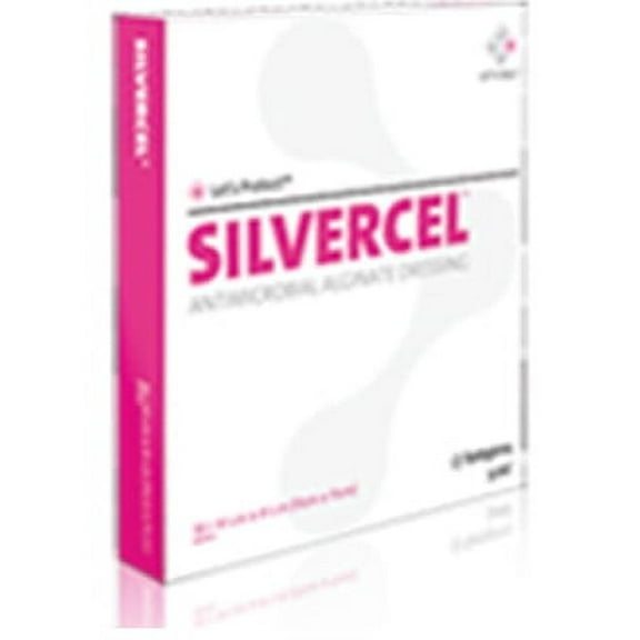 Alginate Dressing Silvercel Silver Alginate  4-1/4 X 4-1/4 Inch 1 Count