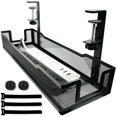 thumbnail image 1 of Bandeja de gestión de cables Bounaspace, 42 x 12 x 8 cm, pinza negra, 1 of 7