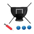 thumbnail image 1 of Juego de accesorios para aro de baloncesto de trampolín para niños amantes del baloncesto. Bola azul, 1 of 8