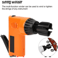 thumbnail image 3 of Multi-Function Electric String Winder String Cutter USB Rechargeable Electric Guitar String Winder for Guitar Ukulele B,1 x Electric guitar string winder 1 x Charging cable,Orange, 3 of 6