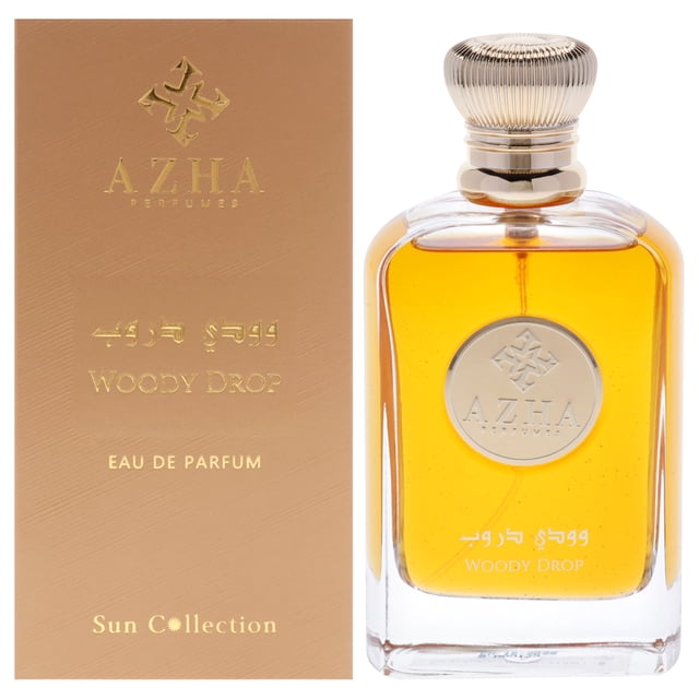 Colección Sun - Woody Drop de Azha para unisex - EDP en spray de 3,3 oz