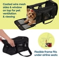 thumbnail image 2 of Sherpa Travel Original Deluxe Airline Approved Pet Carrier - Black Lattice Stitching, Large, 2 of 6