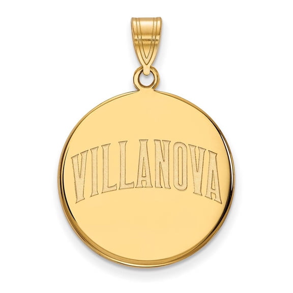 10k Gold LogoArt Villanova University Large Disc Pendant Q1Y044VIL