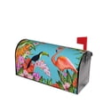 thumbnail image 2 of Bingfone Tropical Jungle Flamingo Magnetic Mailbox Cover Standard Size For Garden Yard Outdoor Decorations-25.5x21 In, 2 of 7