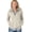 Oatmeal Heather, variant on Apparel 5493 Women's Heathered Fleece Jacket-Oatmeal Heather-M