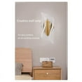 thumbnail image 3 of Modern Wall Sconce Dimmable LED Spiral Flow Design for Living Room Bedroom Hallway, 3 of 6
