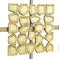 thumbnail image 4 of DecMode Gold Aluminum Geometric Wall Decor with Hammered Designs, 4 of 7