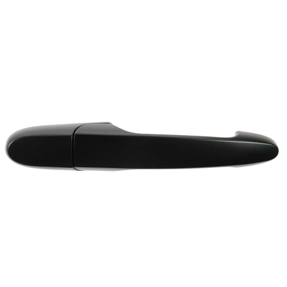 TRQ Door Handle Rear Outer Smooth Black Driver Side LH for Buick Chevy Pontiac DHA48881