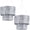 Silver-2, variant on 4 2 Tier Fringe Tinsel Chandelier Iridescent Foil Party Disco Ball Decor Decoration Metallic Shimmering Bachelorette Graduation Prom 2026