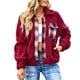 thumbnail image 2 of Abrigo difuso para mujer,Chaquetas difusas para mujer Solapa Abrigo informal para mujer Abrigo polar de manga larga Materiales ecológicos, 2 of 10