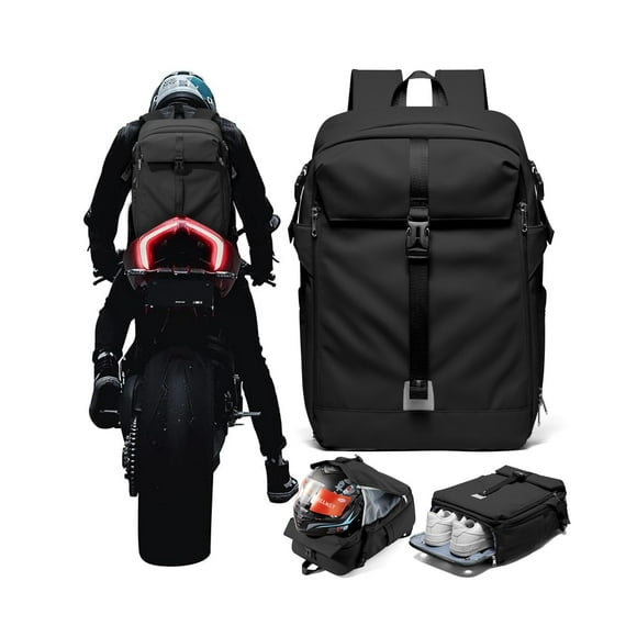Mochila SEAFEW para casco impermeable de gran capacidad, color negro