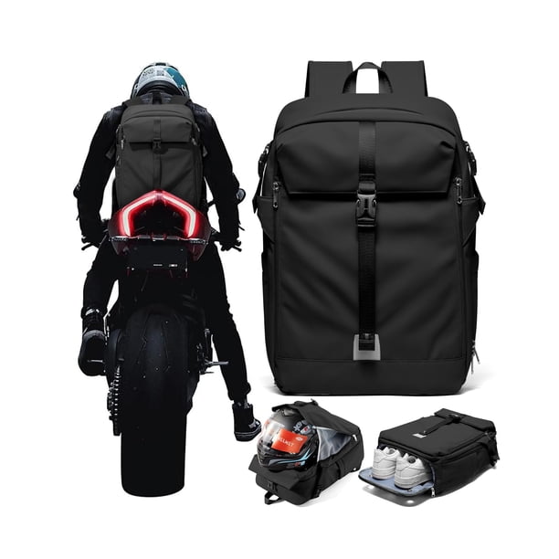 Mochila SEAFEW para casco impermeable de gran capacidad, color negro