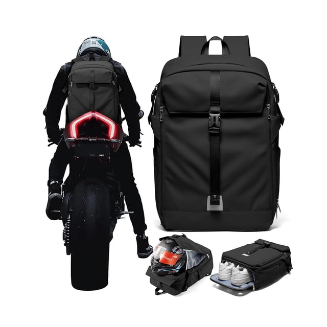 Mochila SEAFEW para casco impermeable de gran capacidad, color negro