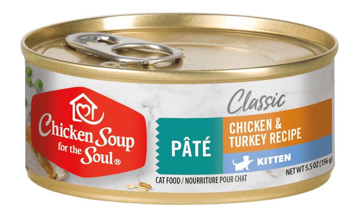 (24 Pack) Chicken Soup Kitten Wet Cat Food, Chicken & Turkey Pate, 5.5