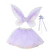 thumbnail image 2 of Conjunto de 3 faldas y palos de tutú con alas de hada para niñas, fiesta temática infantil, disfraz Púrpura, 2 of 9
