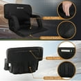 thumbnail image 7 of Stadium Seat Chair, 2 Pack- Bleacher Cushions with Padded Back Support, Armrests, 6 Reclining Positions and Portable Carry Straps By Home-Complete, 7 of 7
