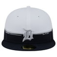 thumbnail image 2 of Men's New Era  Navy/White Detroit Tigers Paint Stroke 59FIFTY-Fitted Hat, 2 of 5