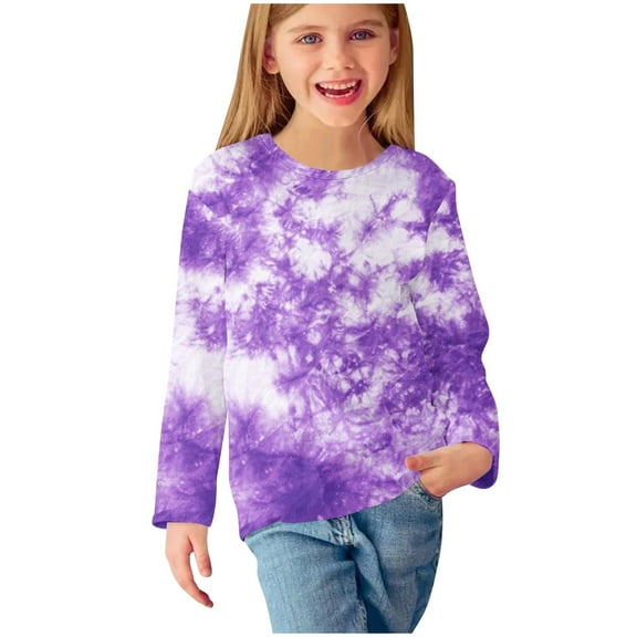 Unisex Kids Solid Cotton Pullover T-Shirt Long Sleeve Round-Neck Blouses & Shirts Girls Long Sleeve Prints Shirts Cute Crewnecks Tops Dressy Casual Blouses Clothes Multicolor 13 Years
