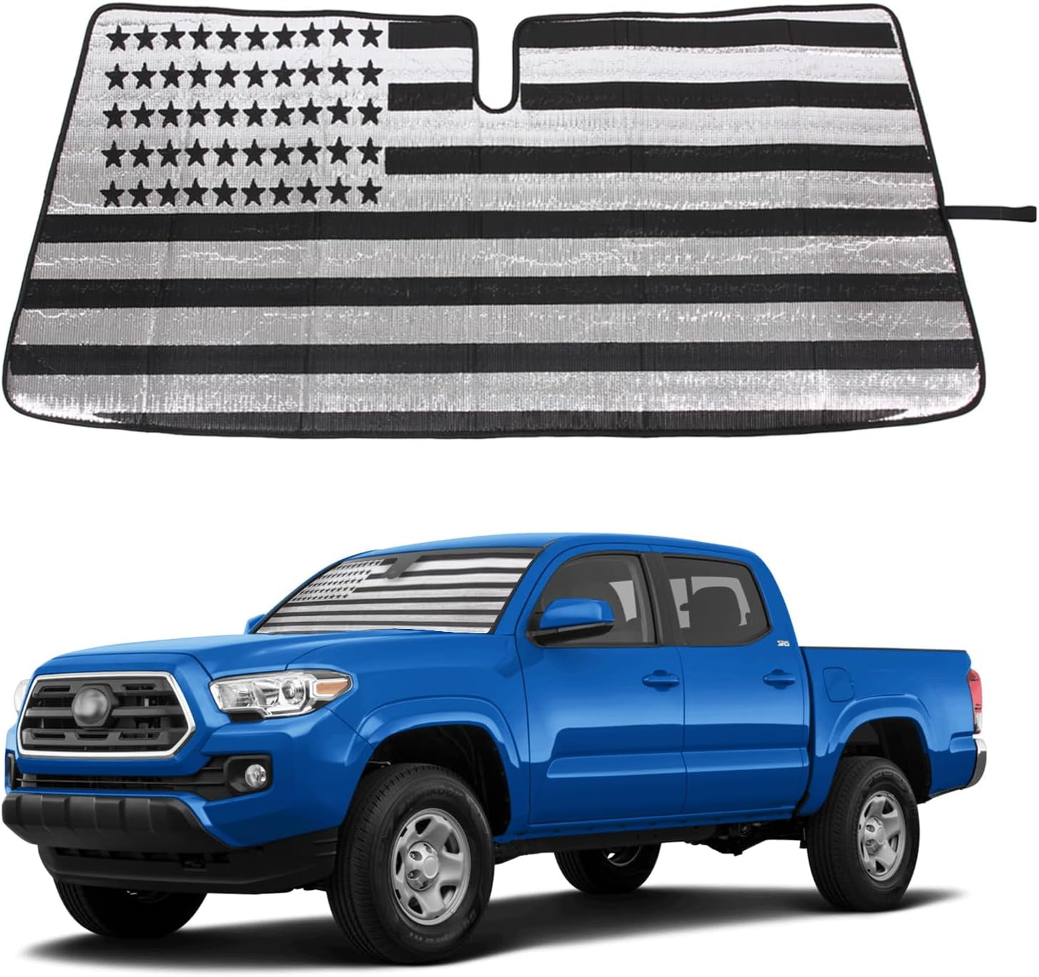 Custom Fit Windshield Sun Shade For 2022-2025 Toyota Tundra - Foldable UV Protector Heat Shield