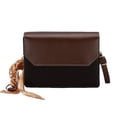 thumbnail image 1 of Bolso bandolera pequeño para mujer, bolso para teléfono móvil, tarjetero, cartera, color negro, 1 of 1