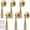 Brushed Gold, variant on 6 Pack Solid Brass Drop Cabinet Pulls 2.5 Inch, Brushed Gold Cabinet Knobs for Dresser and Drawers, Decorative Vintage Brass Cupboard Knob Durable Pendant Knobs for Kitchen Cabinets Wardrobe