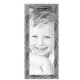 thumbnail image 2 of ArtToFrames 8" x 20" Hammered Steel Metallic Picture Frame, 8x20 inch Silver Wood Poster Frame (WOM-5264),  Pack, 2 of 7